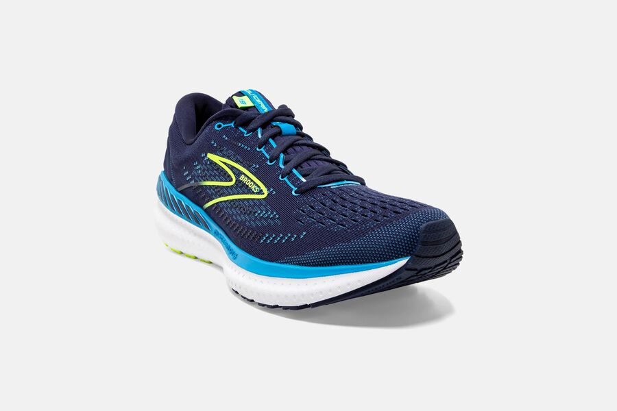 Brooks Running Shoes Mens Navy/Blue - Glycerin GTS 19 Road - 7041-MGYUJ